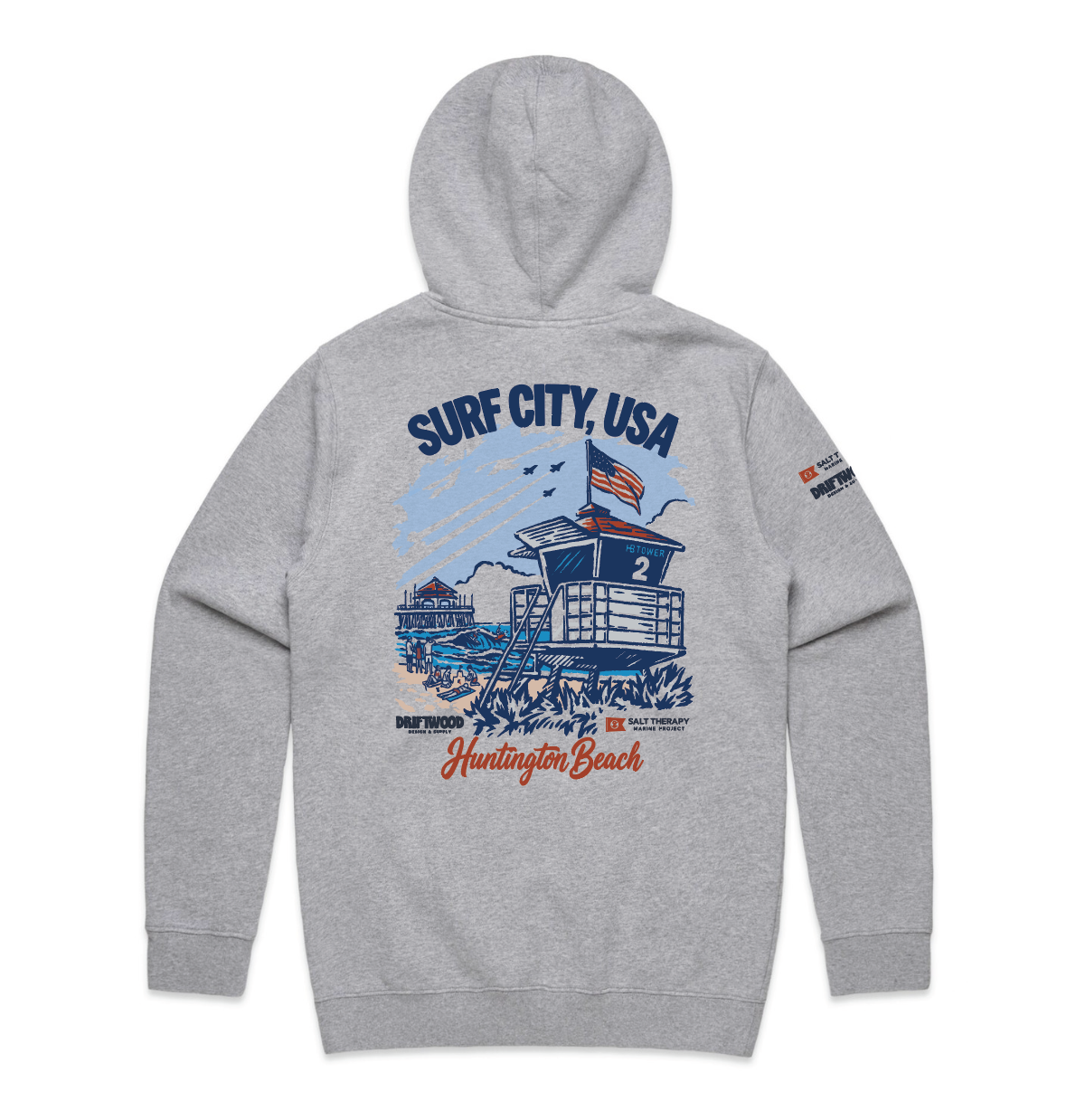 Driftwood X Salt Therapy - Surf City USA HOOD
